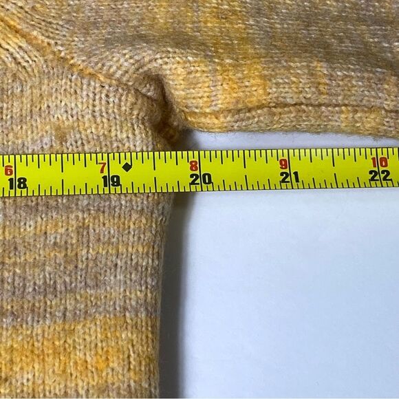 J.Crew Italian Space-Dyed 1/2 Zip Wool Cashmere Knit Sweater Womens Size Sml/Med - Picture 5 of 16